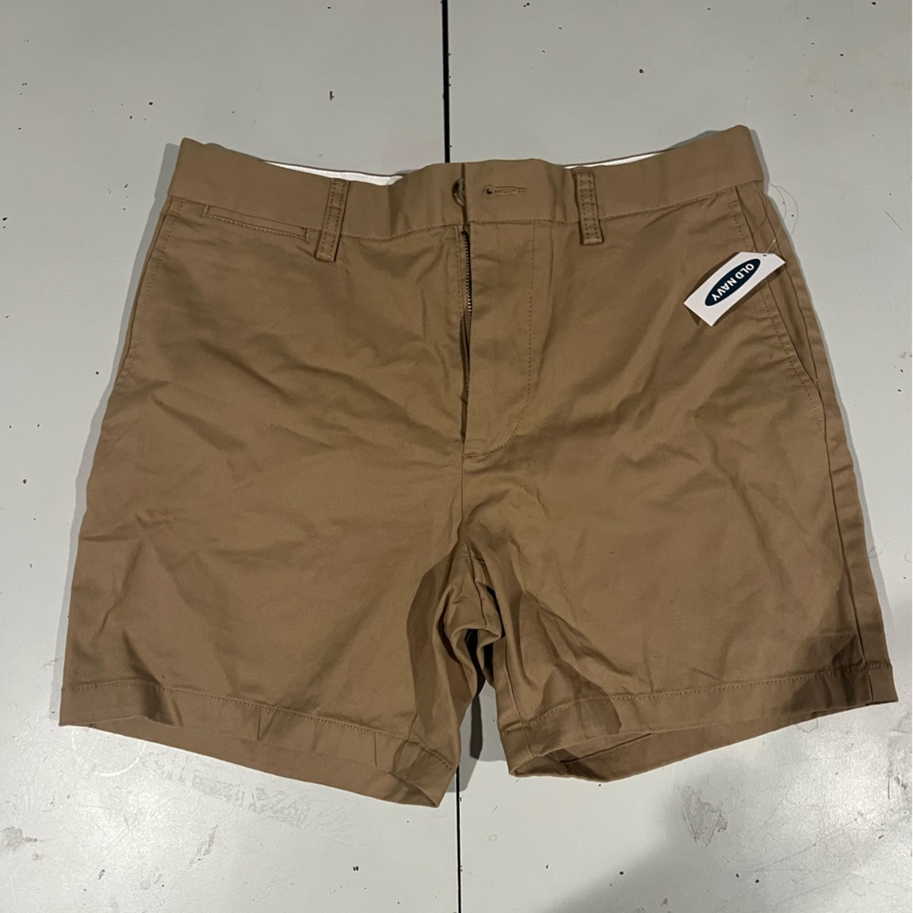 Old Navy Men's Brown Flat Front Shorts